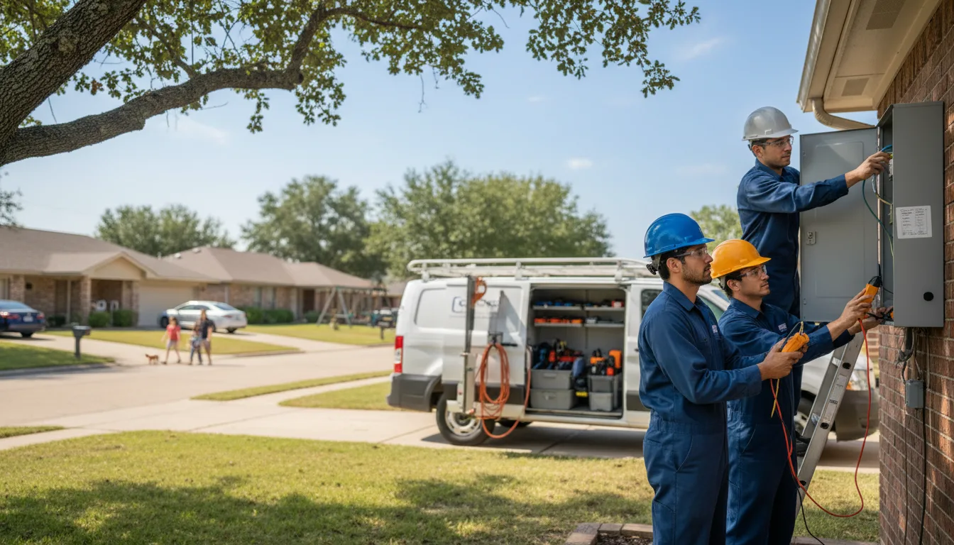 Certified electrician providing emergency electrical services in Milburn, OK